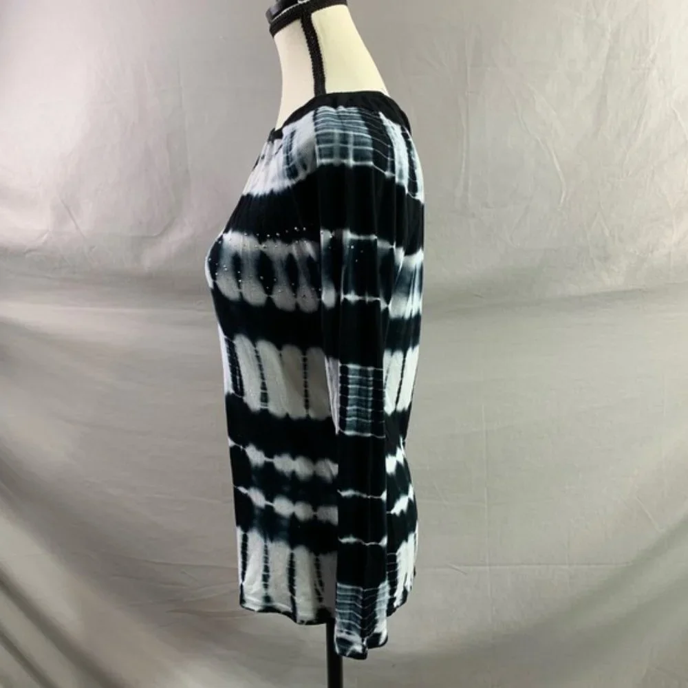 Ribbed Tye Dye Long Sleeve Tee - Picture 3 of 4